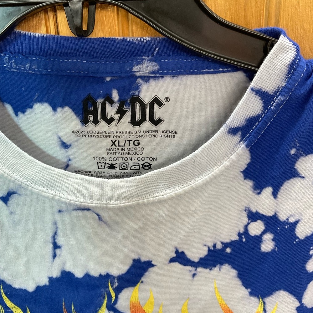 *SALE AC/DC Tie-Dye T-shirt - Picture 2 of 3